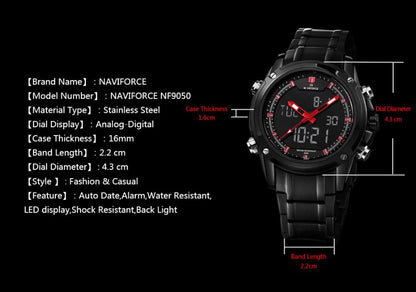 Naviforce 02 Watch | 100% Original - NF 02 | Premium Quality