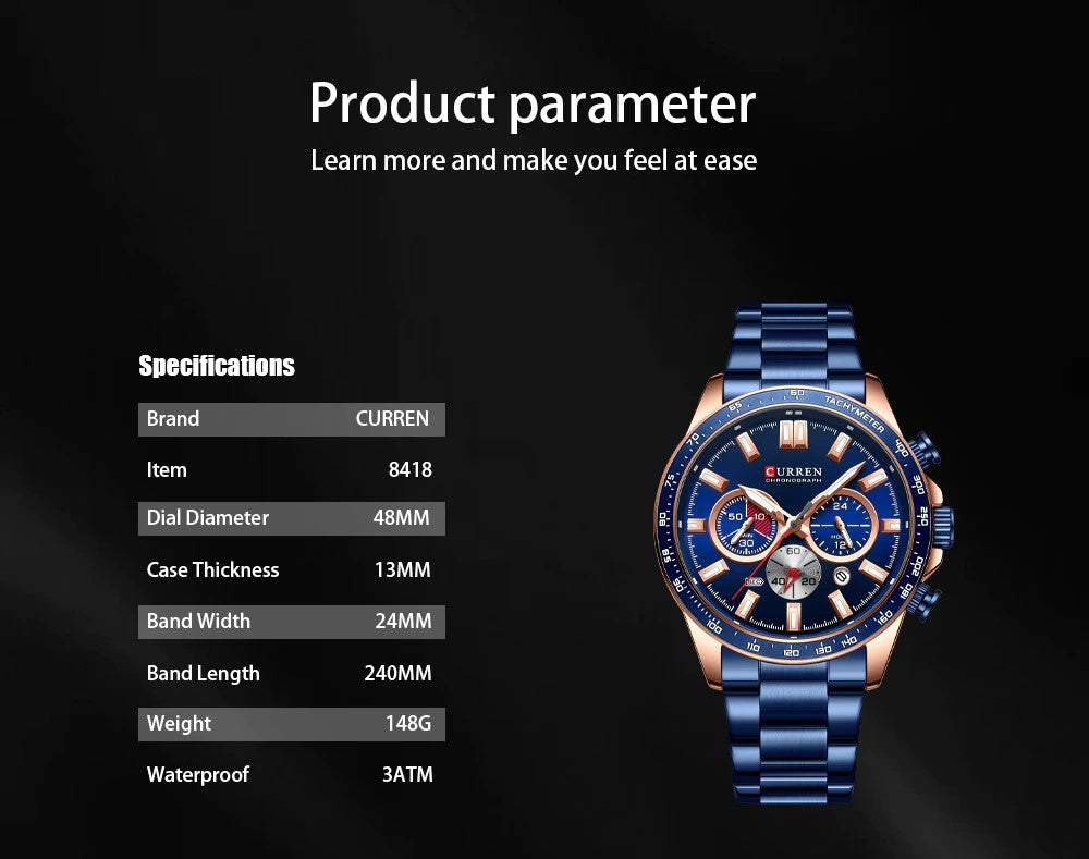 Trendy Stylish CURREN Watch | Curren 71