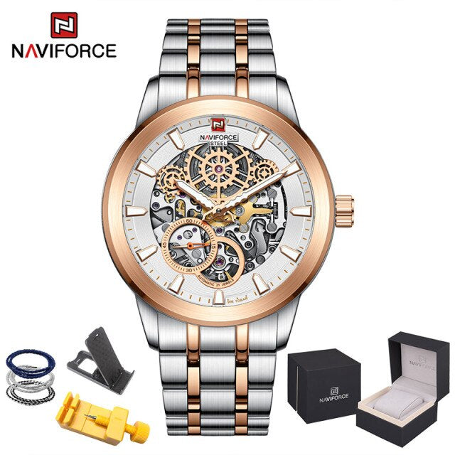 Luxury Original Premium Quality NAVIFORCE Waterproof Mechanical Watch | NF 65
